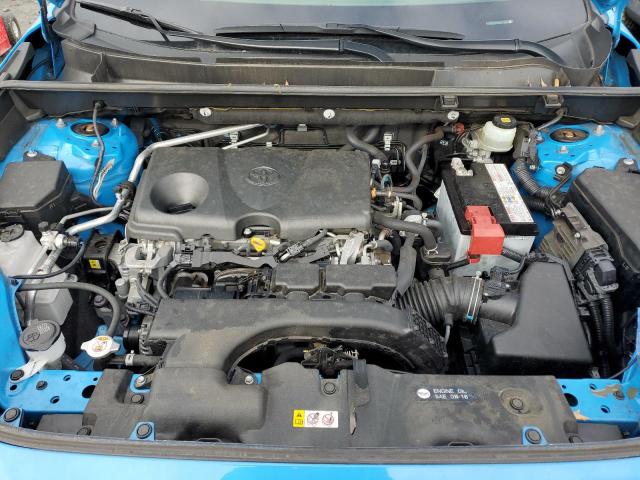 JTMP1RFV9KD513312 - 2019 TOYOTA RAV4 XLE BLUE photo 11