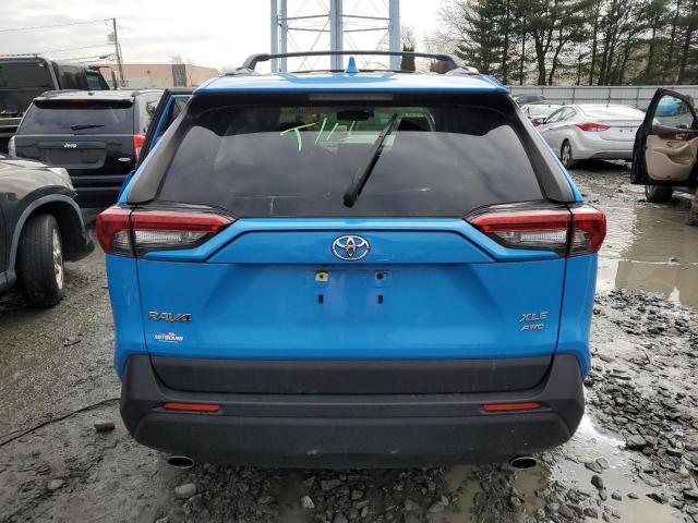 JTMP1RFV9KD513312 - 2019 TOYOTA RAV4 XLE BLUE photo 6