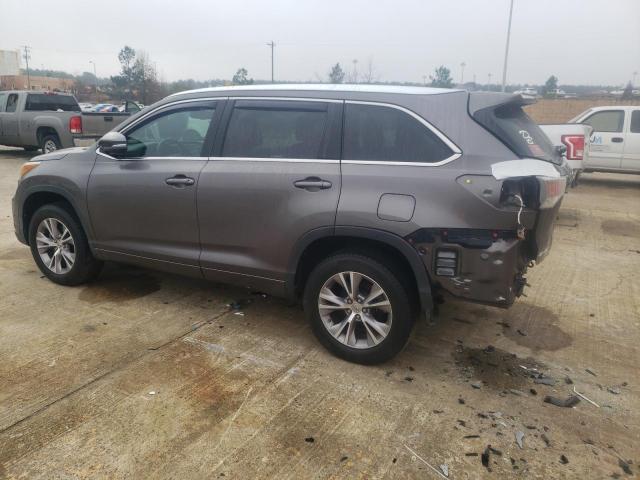 5TDKKRFH2FS070996 - 2015 TOYOTA HIGHLANDER XLE ნაცრისფერი ფოტო 2