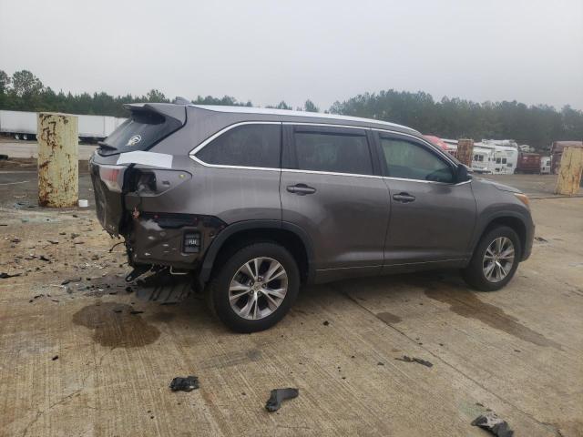 5TDKKRFH2FS070996 - 2015 TOYOTA HIGHLANDER XLE ნაცრისფერი ფოტო 3