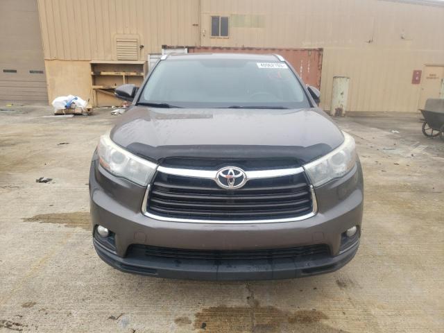 5TDKKRFH2FS070996 - 2015 TOYOTA HIGHLANDER XLE GRAY photo 5