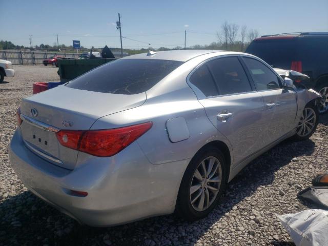 JN1CV7AP0HM641384 - 2017 INFINITI Q50 BASE SILVER photo 4