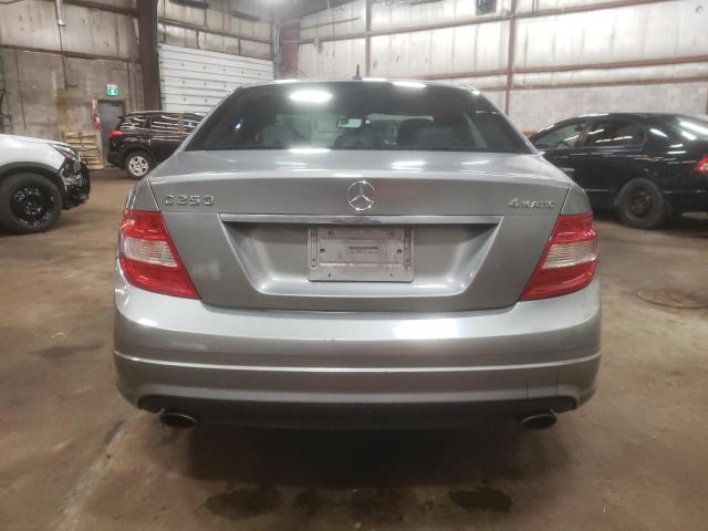 WDDGF8FB6AF463124 - 2010 MERCEDES-BENZ C 250 4MATIC GRAY photo 6