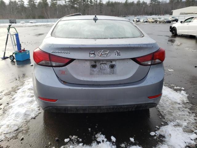 5NPDH4AE3GH782805 - 2016 HYUNDAI ELANTRA SE SILVER photo 6