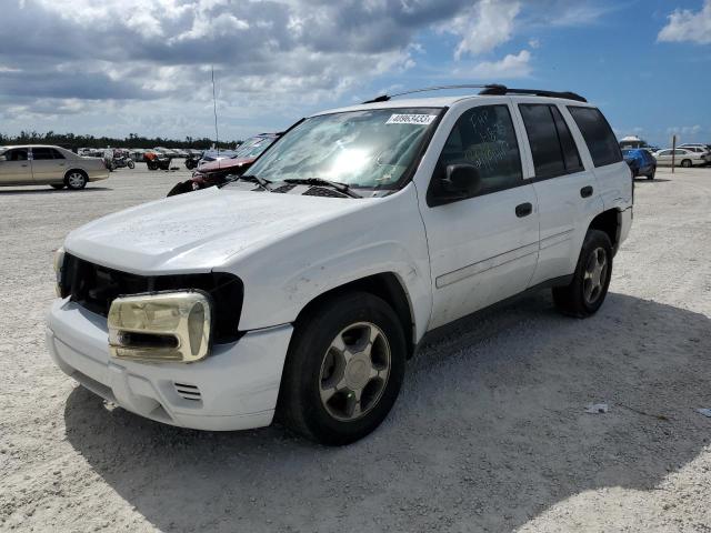 1GNDS13S682141404 - 2008 CHEVROLET TRAILBLAZE LS WHITE photo 1