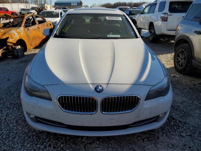WBAXG5C53DD228553 - 2013 BMW 5 SERIES I WHITE photo 5
