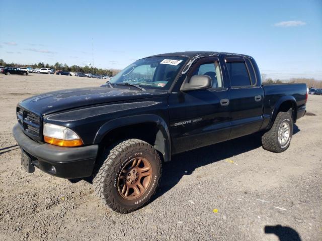 2002 DODGE DAKOTA QUAD SPORT, 