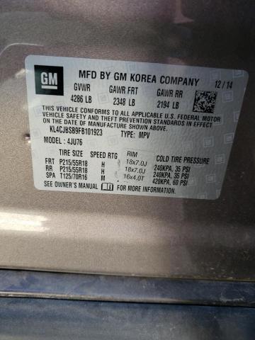 KL4CJBSB9FB101923 - 2015 BUICK ENCORE CONVENIENCE 米色 照片 13