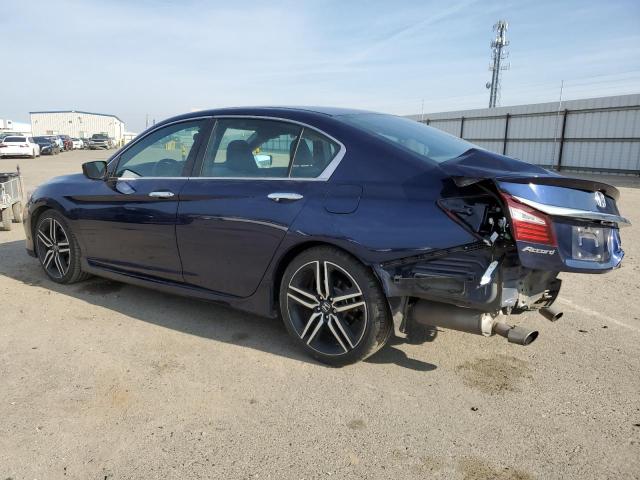 1HGCR2F10HA268133 - 2017 HONDA ACCORD SPORT SPECIAL EDITION BLUE photo 2