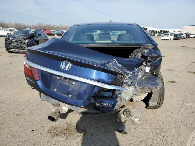 1HGCR2F10HA268133 - 2017 HONDA ACCORD SPORT SPECIAL EDITION BLUE photo 6