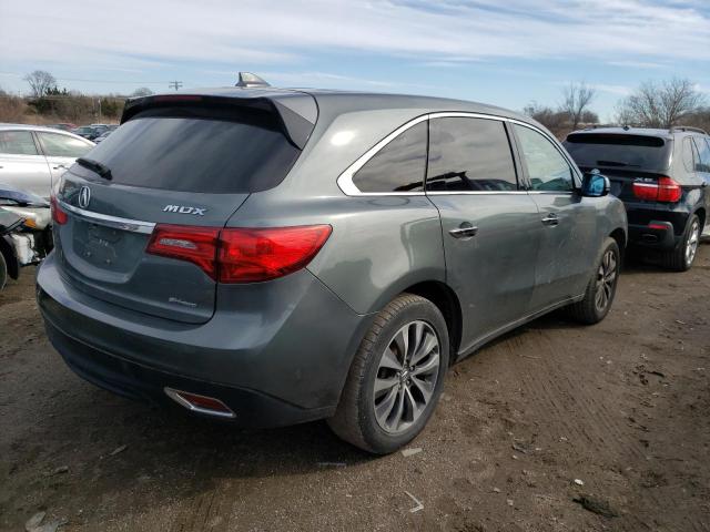 5FRYD4H49GB005634 - 2016 ACURA MDX TECHNOLOGY GRAY photo 3