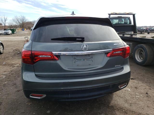 5FRYD4H49GB005634 - 2016 ACURA MDX TECHNOLOGY GRAY photo 6