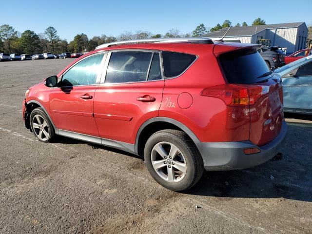 2T3WFREV2FW224179 - 2015 TOYOTA RAV4 XLE RED photo 2