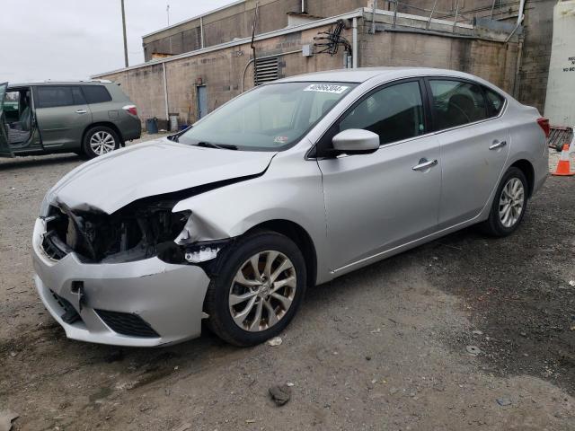 3N1AB7AP1KY318627 - 2019 NISSAN SENTRA S SILVER photo 1