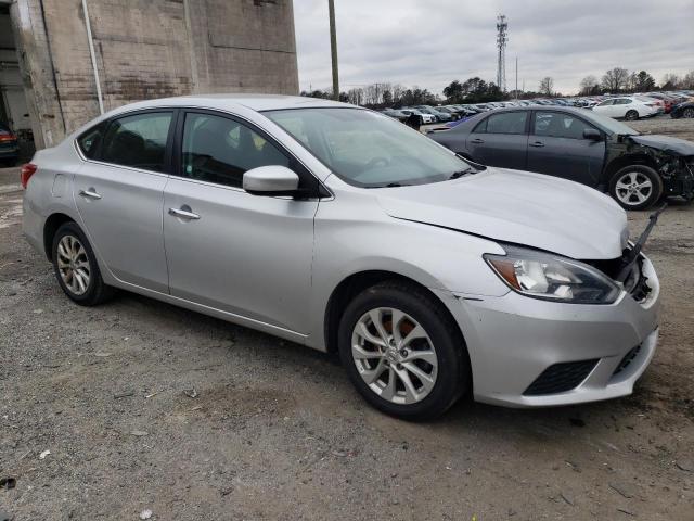 3N1AB7AP1KY318627 - 2019 NISSAN SENTRA S SILVER photo 4