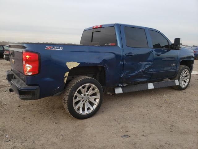 3GCUKREC0HG417452 - 2017 CHEVROLET SILVERADO K1500 LT BLUE photo 3