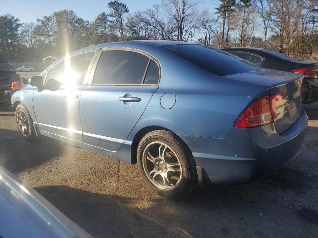 1HGFA16568L057959 - 2008 HONDA CIVIC LX BLUE photo 2