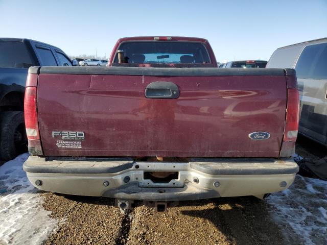 1FTWX33P54EE06705 - 2004 FORD F350 SUPER DUTY RED photo 6