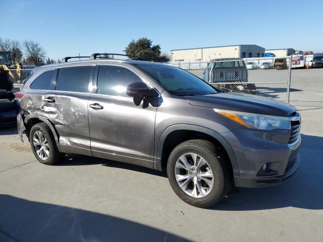 5TDKKRFH2FS116827 - 2015 TOYOTA HIGHLANDER XLE GRAY photo 4