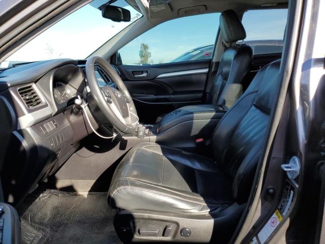 5TDKKRFH2FS116827 - 2015 TOYOTA HIGHLANDER XLE GRAY photo 7