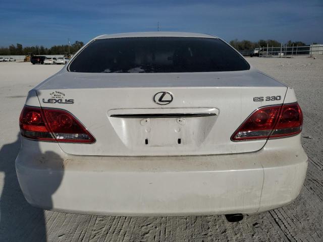 JTHBA30G655129020 - 2005 LEXUS ES 330 WHITE photo 6