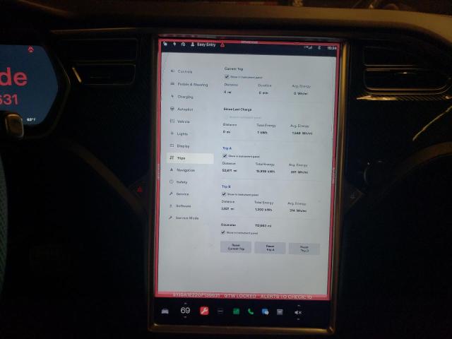 5YJSA1E22GF139631 - 2016 TESLA MODEL S შავი ფოტო 9