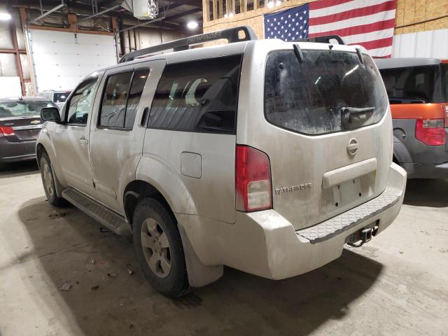 5N1AR18W67C638203 - 2007 NISSAN PATHFINDER LE ვერცხლისფერი ფოტო 2