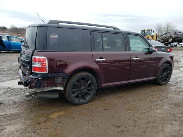 2FMHK6D80KBA26398 - 2019 FORD FLEX LIMITED BURGUNDY photo 3