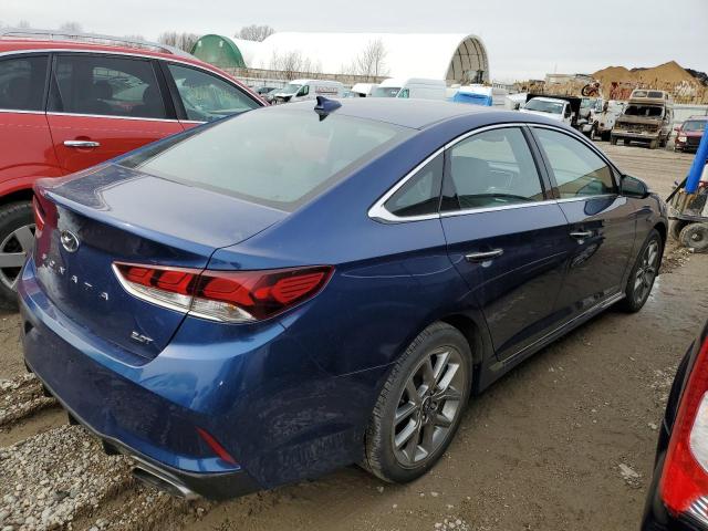 5NPE34AB3JH615943 - 2018 HYUNDAI SONATA SPORT BLUE photo 3