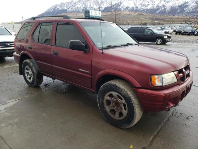 4S2CK58W834308595 - 2003 ISUZU RODEO S BURGUNDY photo 4