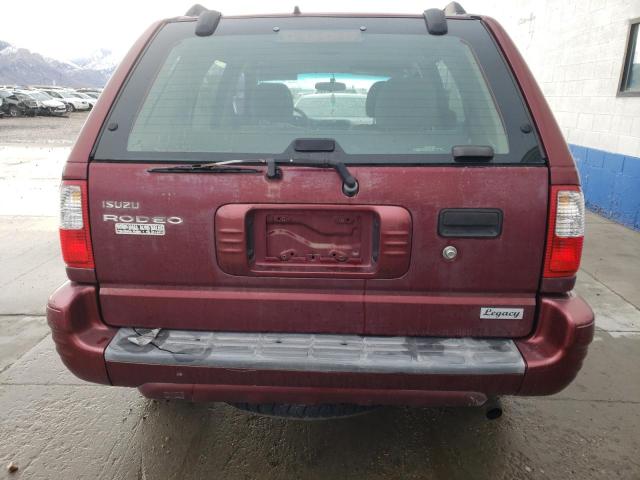 4S2CK58W834308595 - 2003 ISUZU RODEO S BURGUNDY photo 6