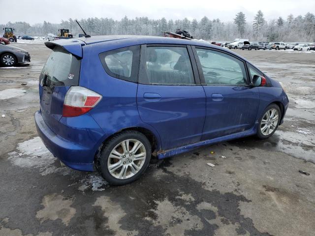 JHMGE88469S041965 - 2009 HONDA FIT SPORT BLUE photo 3