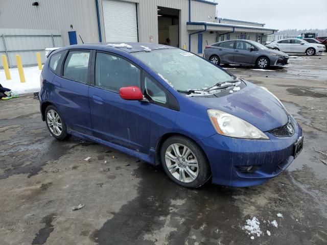 JHMGE88469S041965 - 2009 HONDA FIT SPORT BLUE photo 4