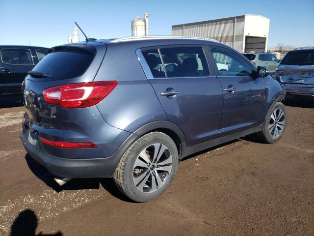 KNDPCCA24B7048991 - 2011 KIA SPORTAGE EX BLUE photo 3