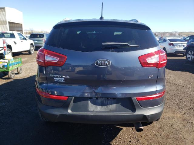 KNDPCCA24B7048991 - 2011 KIA SPORTAGE EX BLUE photo 6