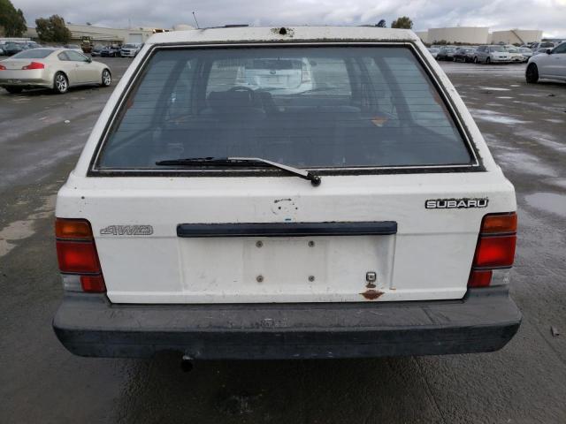 JF2AN52B1LD404005 - 1990 SUBARU LOYALE WHITE photo 6