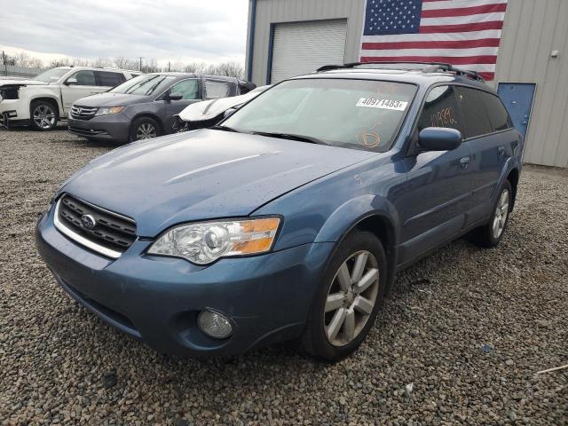 4S4BP62C767361431 - 2006 SUBARU LEGACY OUTBACK 2.5I LIMITED BLUE photo 1