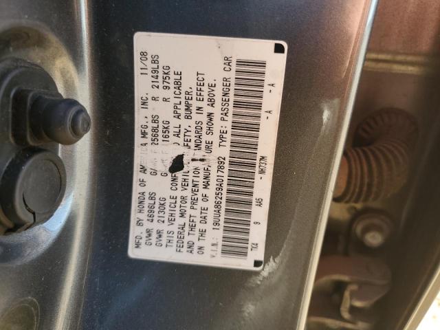 19UUA86259A017892 - 2009 ACURA TL GRAY photo 12