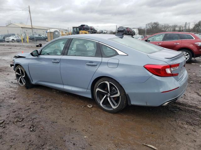 1HGCV1F32NA025894 - 2022 HONDA ACCORD SPORT BLUE photo 2