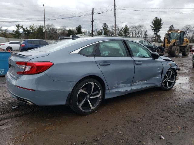 1HGCV1F32NA025894 - 2022 HONDA ACCORD SPORT BLUE photo 3