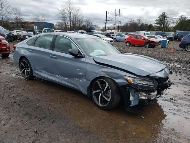 1HGCV1F32NA025894 - 2022 HONDA ACCORD SPORT BLUE photo 4