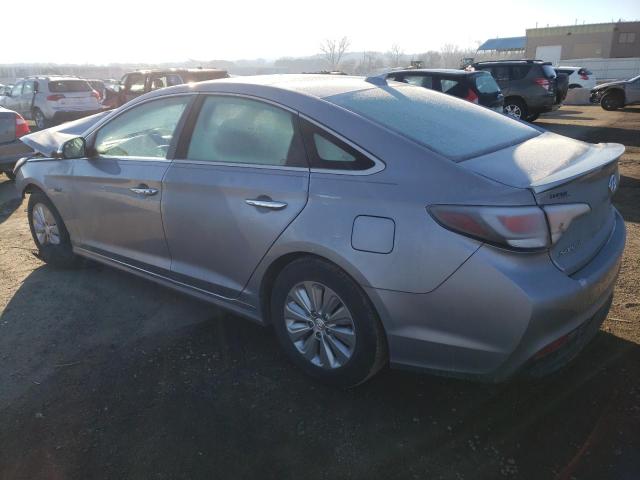 KMHE24L11GA037506 - 2016 HYUNDAI SONATA HYBRID SILVER photo 2