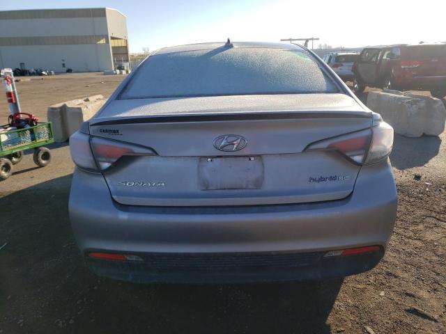 KMHE24L11GA037506 - 2016 HYUNDAI SONATA HYBRID SILVER photo 6