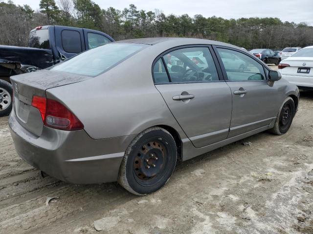 1HGFA16587L088404 - 2007 HONDA CIVIC LX GRAY photo 3