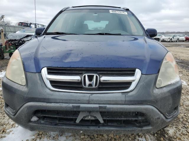 JHLRD78823C037281 - 2003 HONDA CR-V EX BLUE photo 5