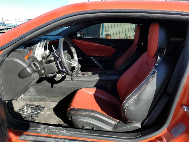 2G1FT1EW8A9201035 - 2010 CHEVROLET CAMARO SS ORANGE photo 7