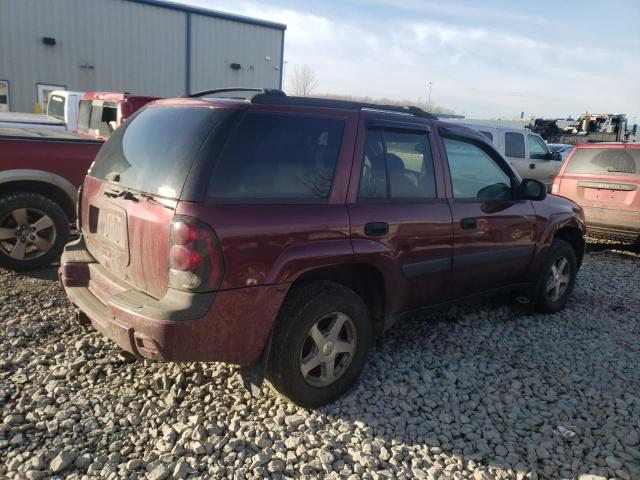 1GNDT13S552108080 - 2005 CHEVROLET TRAILBLAZE LS BURGUNDY photo 3