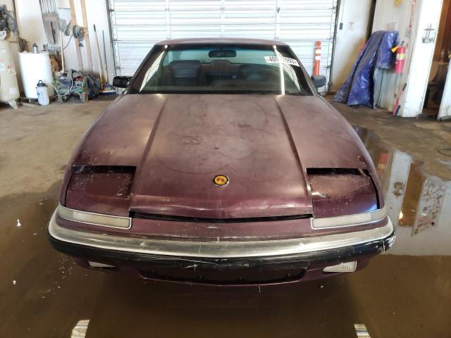 1G4EC13C1LB904100 - 1990 BUICK REATTA BURGUNDY photo 5