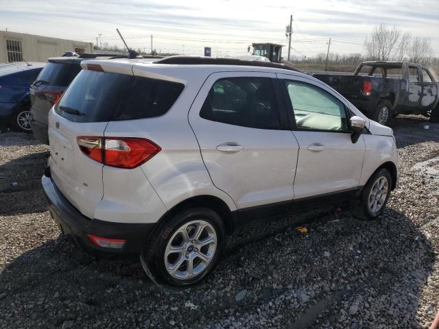 MAJ3S2GE2MC453471 - 2021 FORD ECOSPORT SE WHITE photo 3