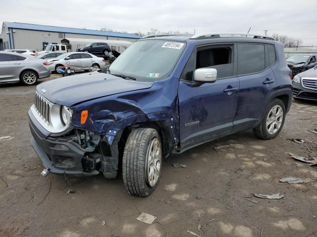 ZACCJBDT0GPE05323 - 2016 JEEP RENEGADE LIMITED BLUE photo 1